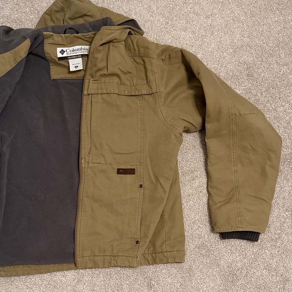 Columbia Men's Khaki Hooded Jacket - Picture 5 of 10